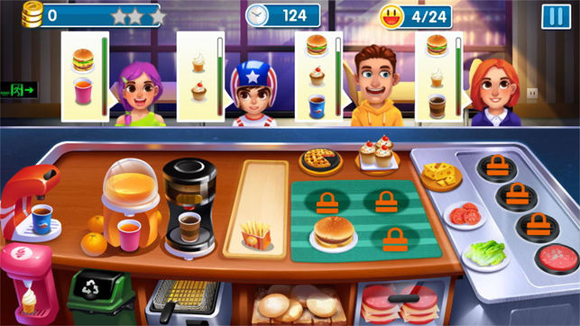 做饭游戏:模拟经营做汉堡游戏