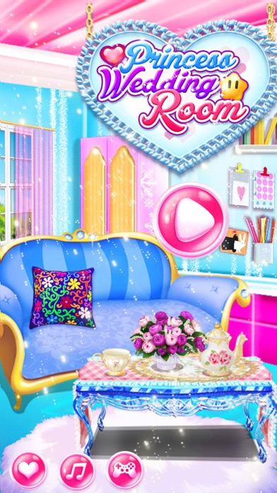公主的梦幻婚礼房间 - 女孩子玩的装扮、设计、布置游戏