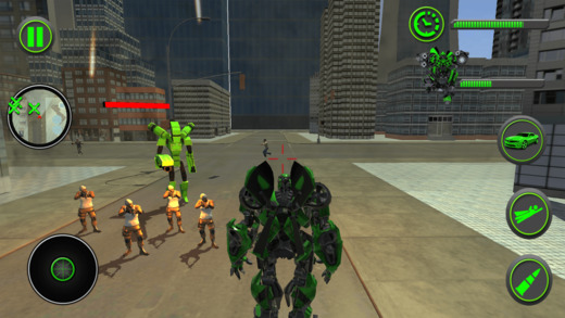 極速飛行機器人車變形模擬器