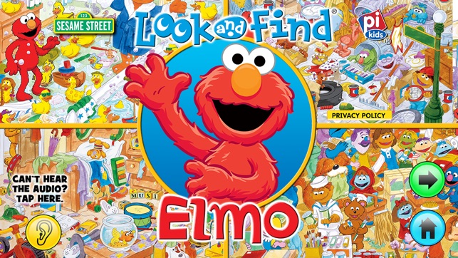 Look and Find Elmo on Sesame Street