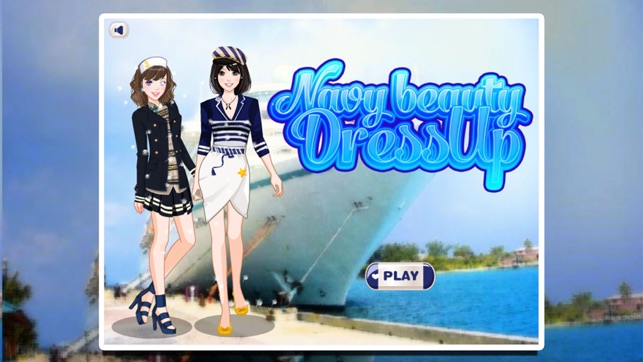 美少女的帅气海军装