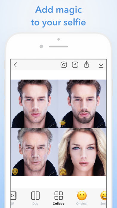 FaceApp: Neural Face Transformations