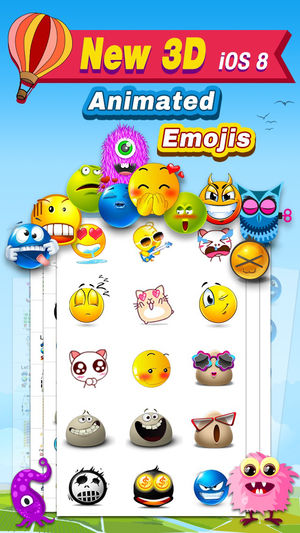 Animated 3D Emoji Pro - New Animated Emojis & Emoticons Art Keyboard