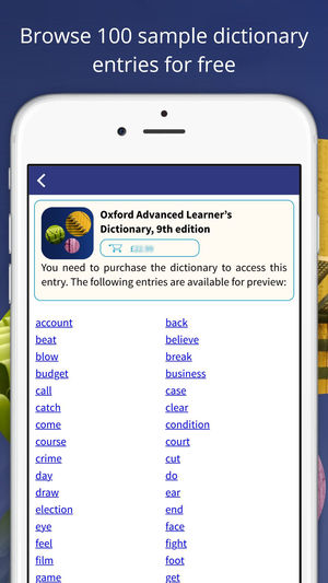 Oxford Advanced Learner’s Dictionary