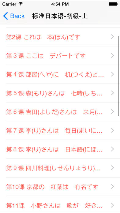 标准日本语词汇、语法、课堂笔记总结大全