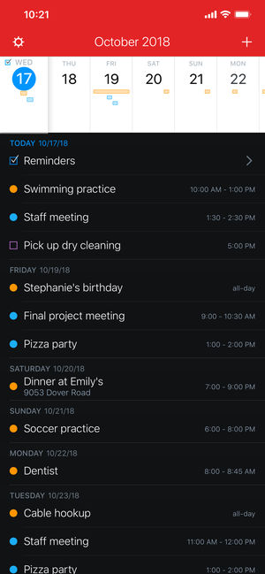Fantastical 2 for iPhone - Calendar and Reminders