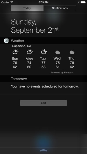 Weather Forecast Widget